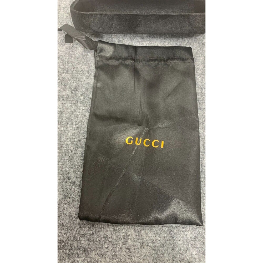GUCCI EYEGLASSES  BLACK SUEDE CASE AND CARRY BAG